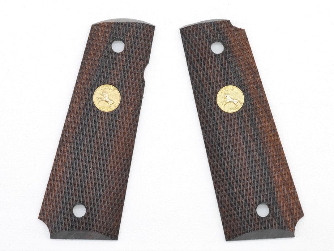 ヘレッツ M1911ココボロ メダリオン フルチェッカー 木製グリップ 実物