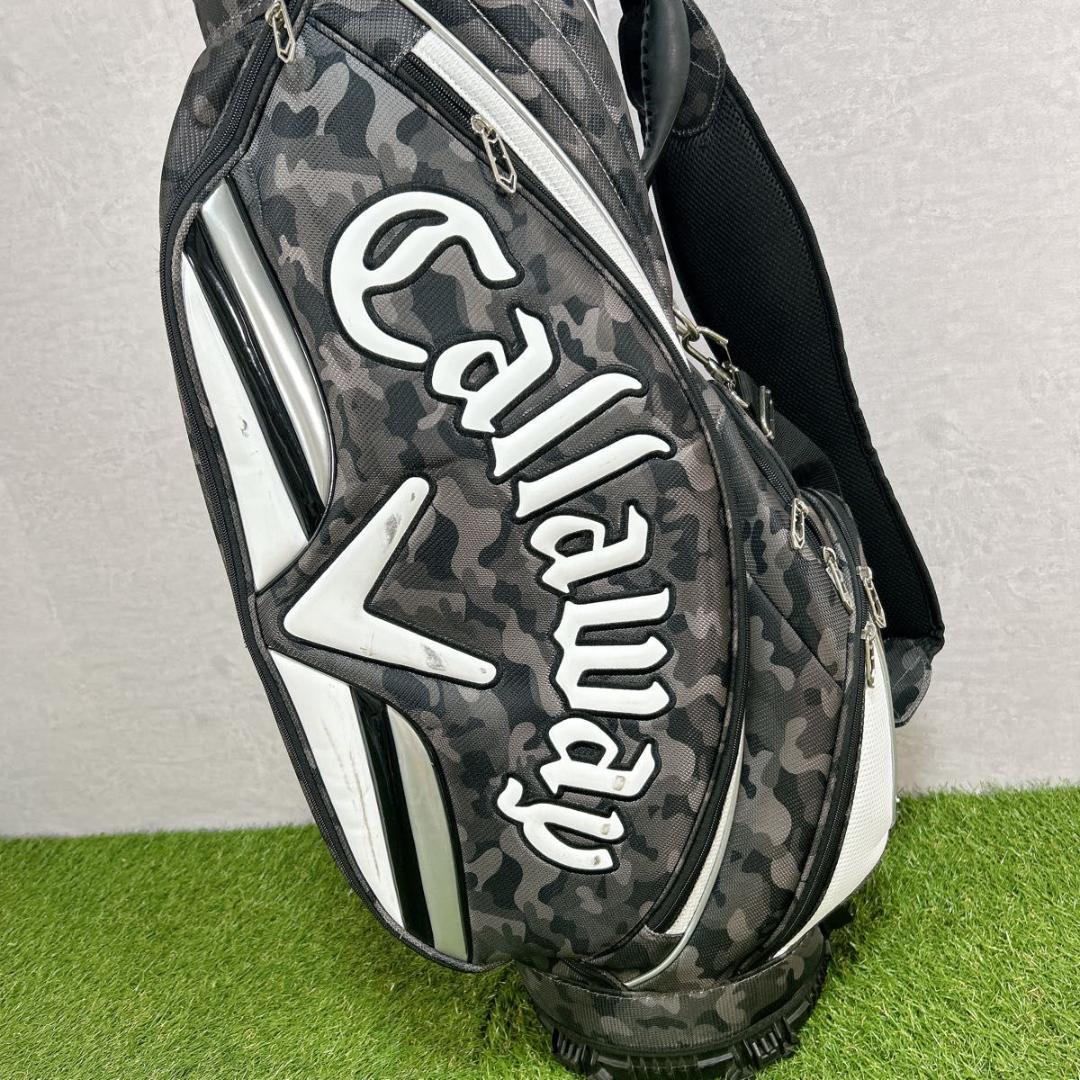 Callaway キャディバッグ カモフラ　迷彩　グレー　フードあり
