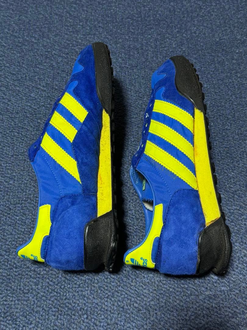 adidas 西ドイツ製1980年マラソンシューズ 青/黄 26.0cm