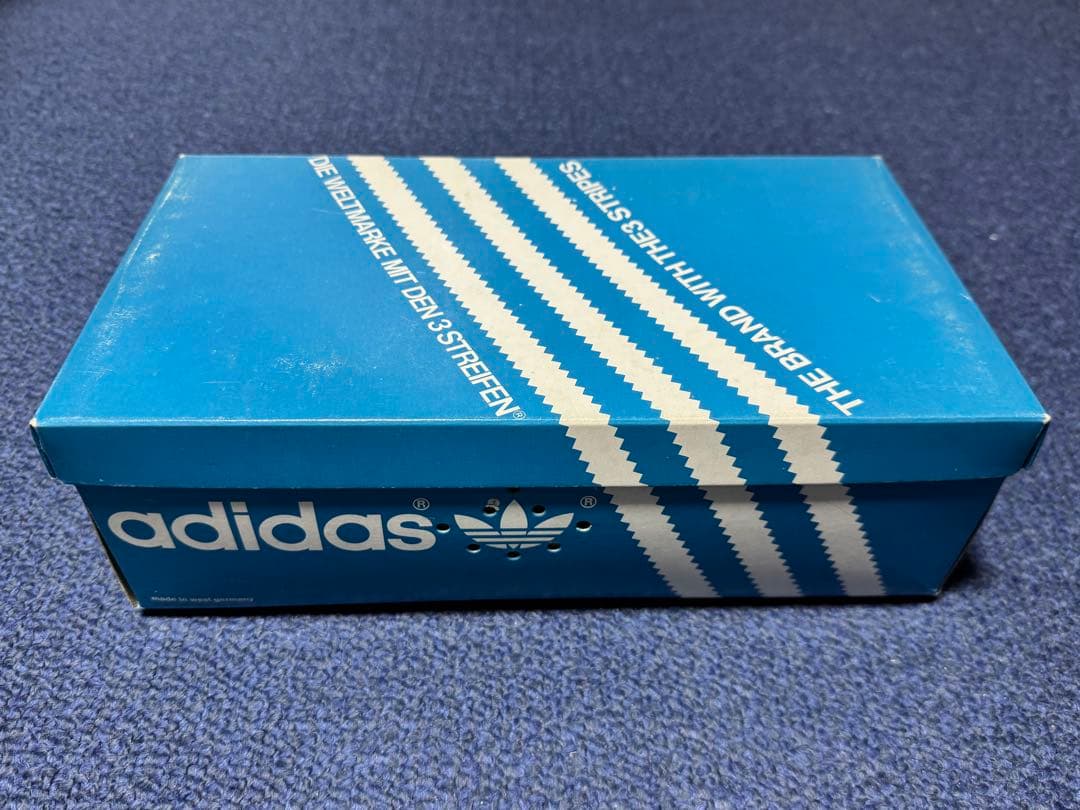 adidas 西ドイツ製1980年マラソンシューズ 青/黄 26.0cm
