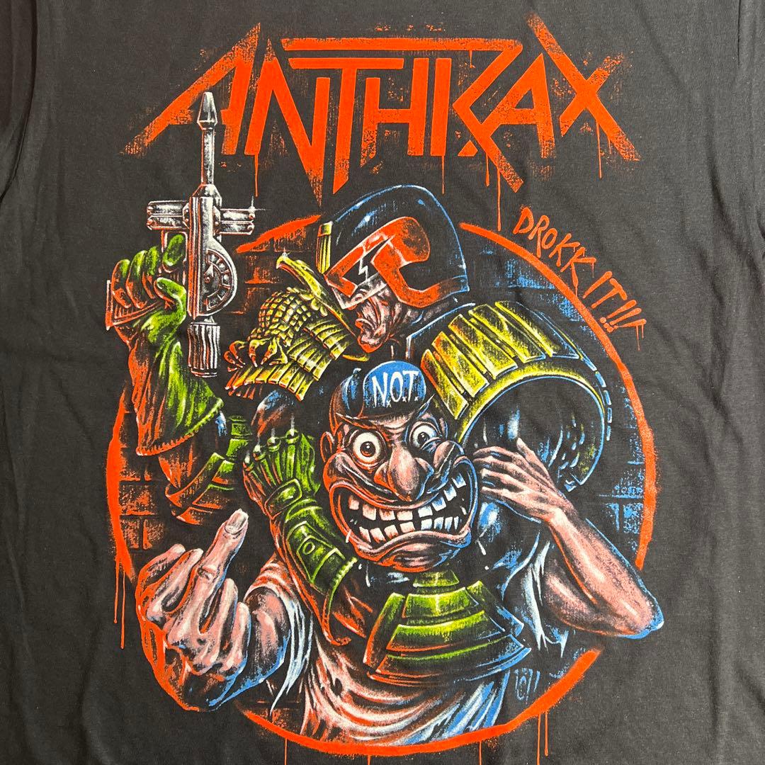 M アンスラックス ジャッジドレッドジャパンリミテッドTシャツ 来日公演グッズ