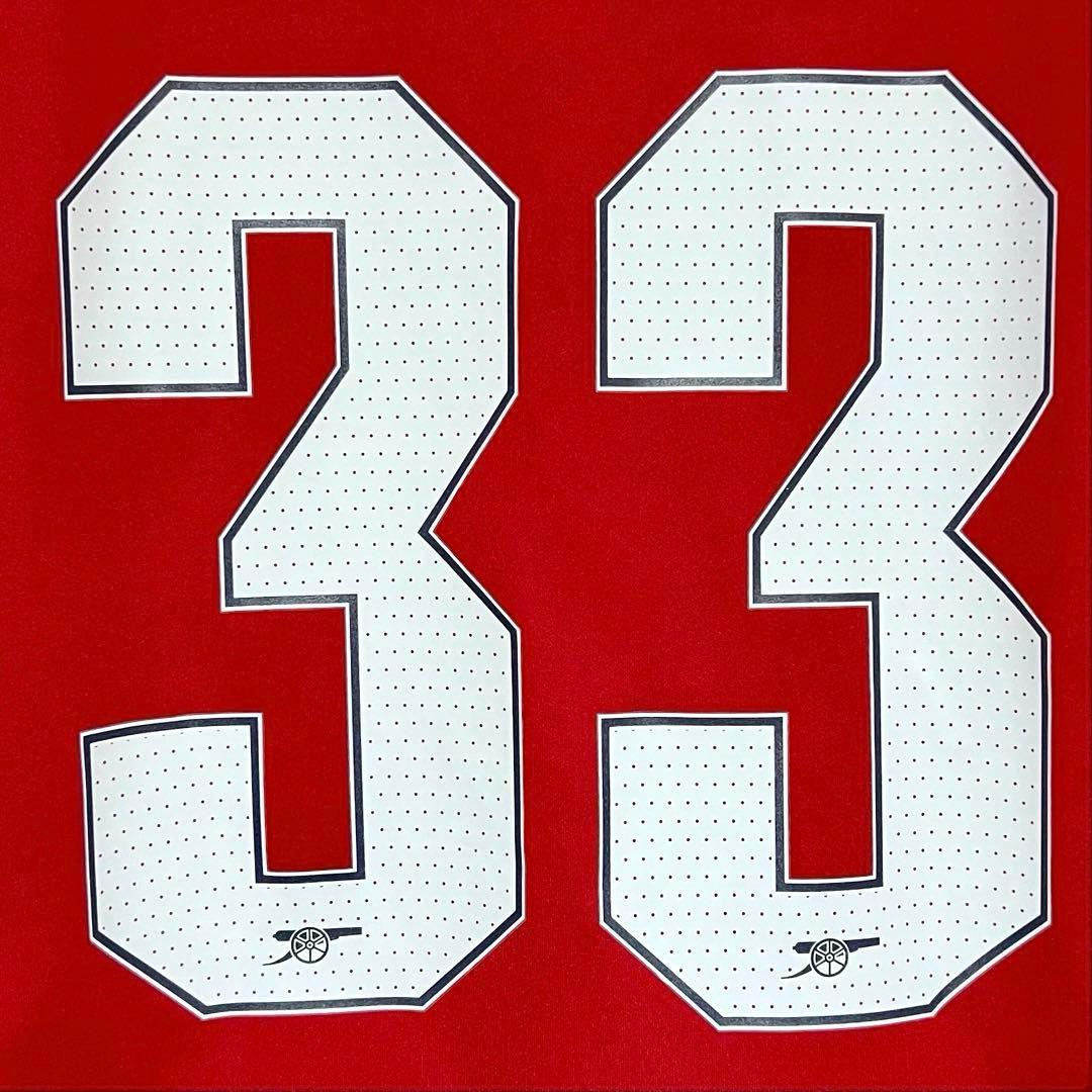 【極美品！】24/25アーセナルFC ♯33 カラフィオーリ【Lサイズ】CL仕様