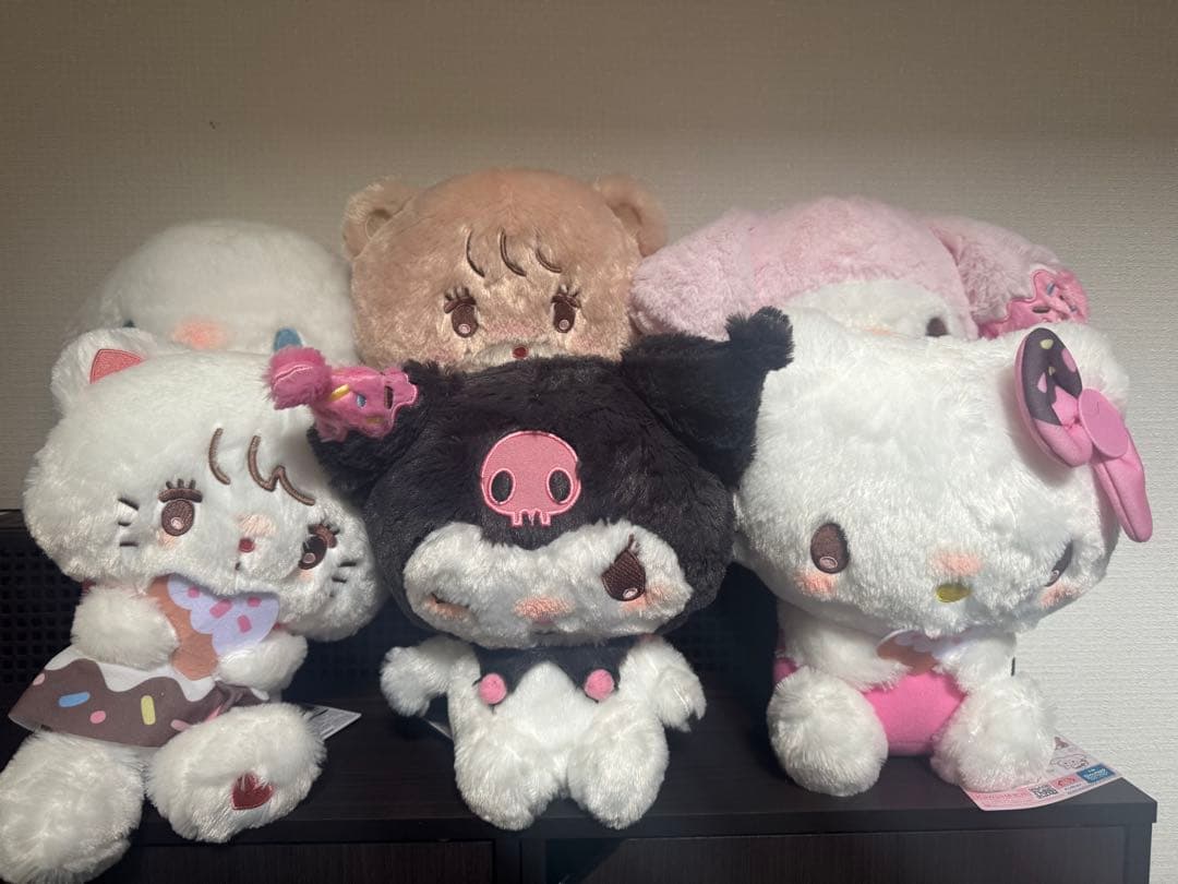 mikko×Sanrio characters BIGぬいぐるみ6種セット
