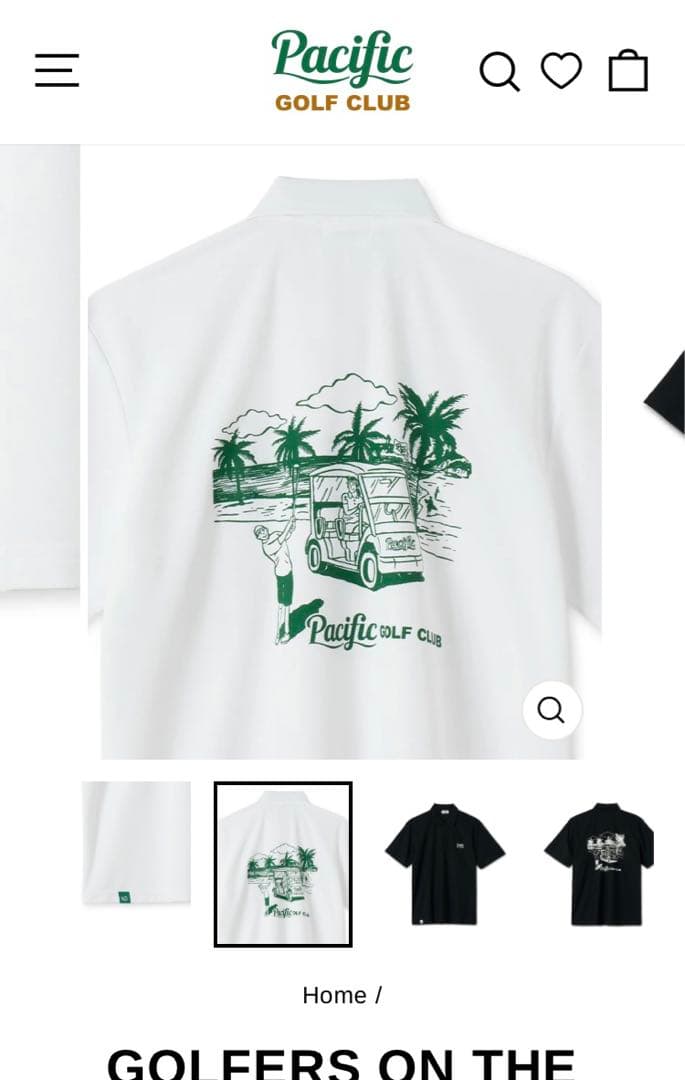 PACIFIC GOLF CLUB ポロシャツ XS