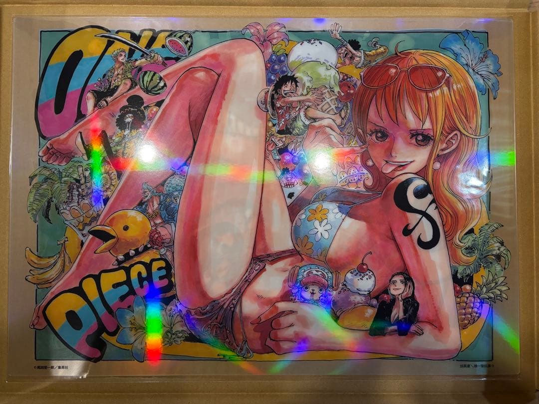 ワンピース　週刊少年ジャンプ定期購読者限定　ホログラムクリアポスターセット