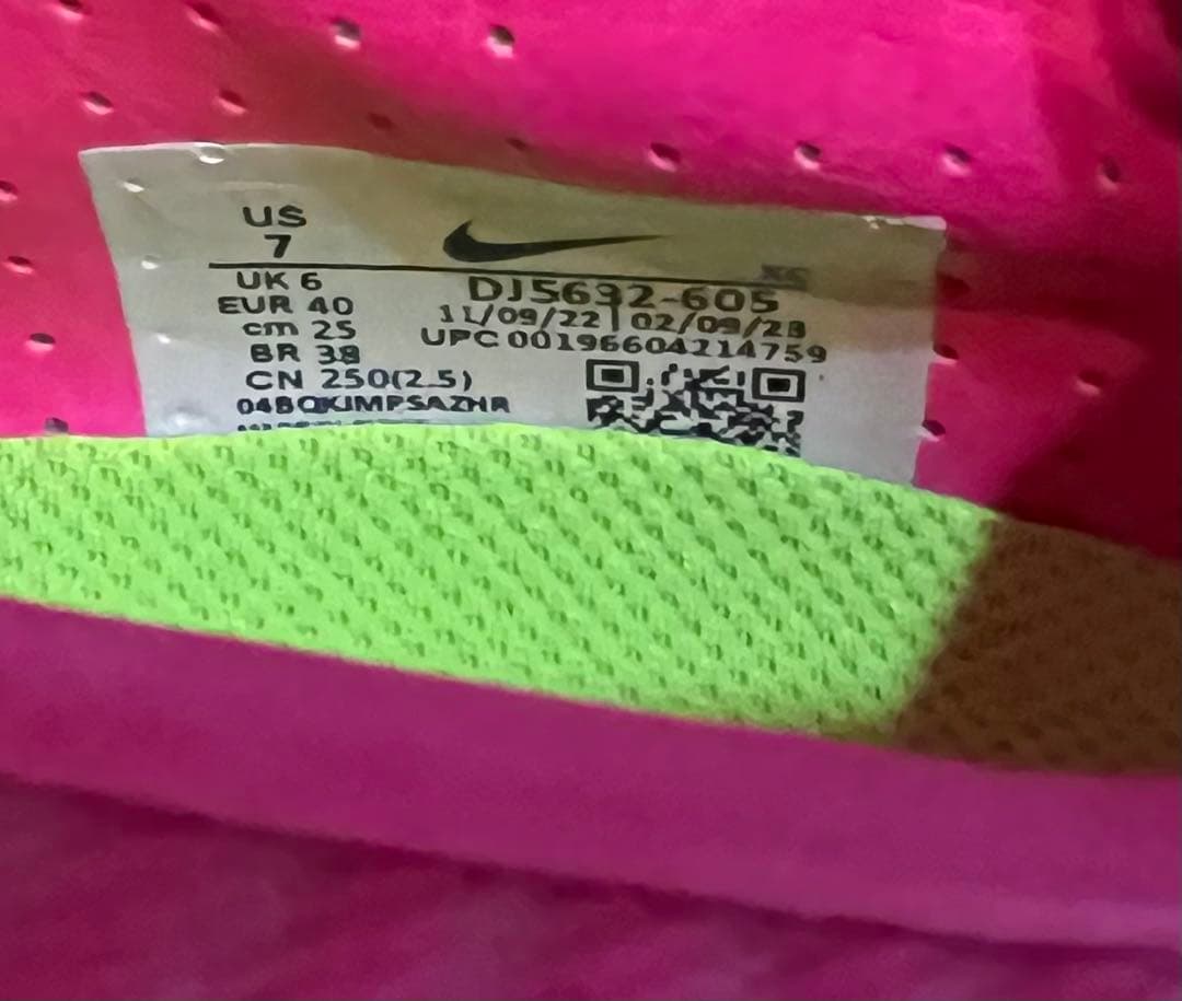 Nike Zoom サッカーシューズ US 7 ピンク