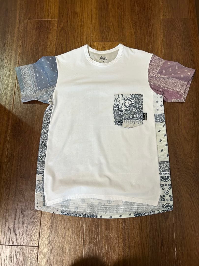 【ranor 】ラナー バンダナ柄ポケット付き半袖Tシャツ