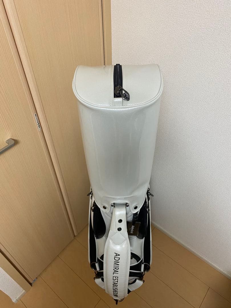 ADMRIAL ゴルフバッグ ホワイト ブラック