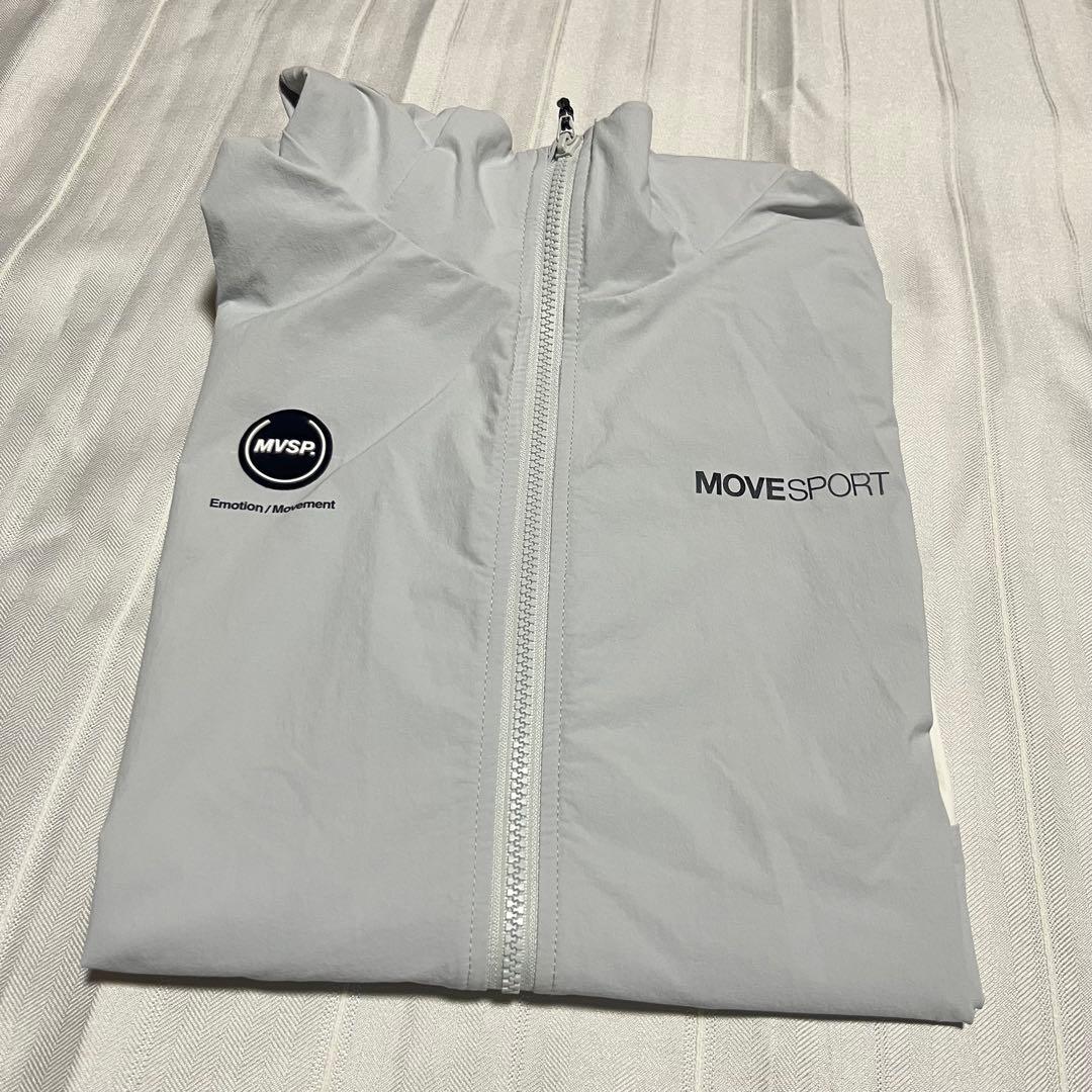 MOVE SPORT ライトグレー フード付き ウォームアップウェアXLサイズ