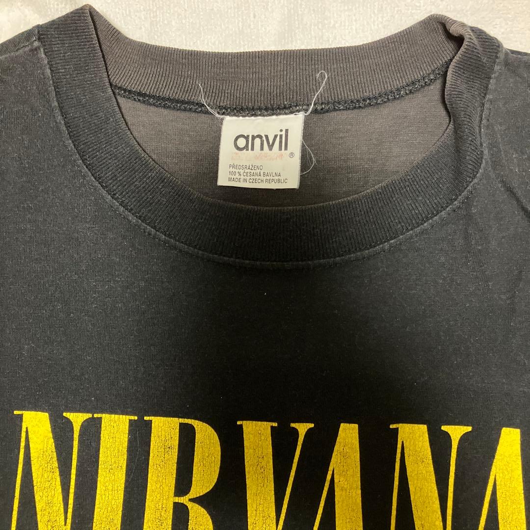 NIRVANA スマイリー顔 Tシャツ 黒 Lサイズ 正規品