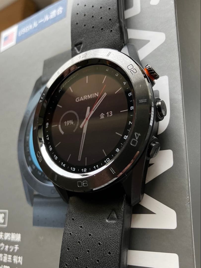 美品ガーミンGarmin ApproachS60 Premium純正レザーバンド