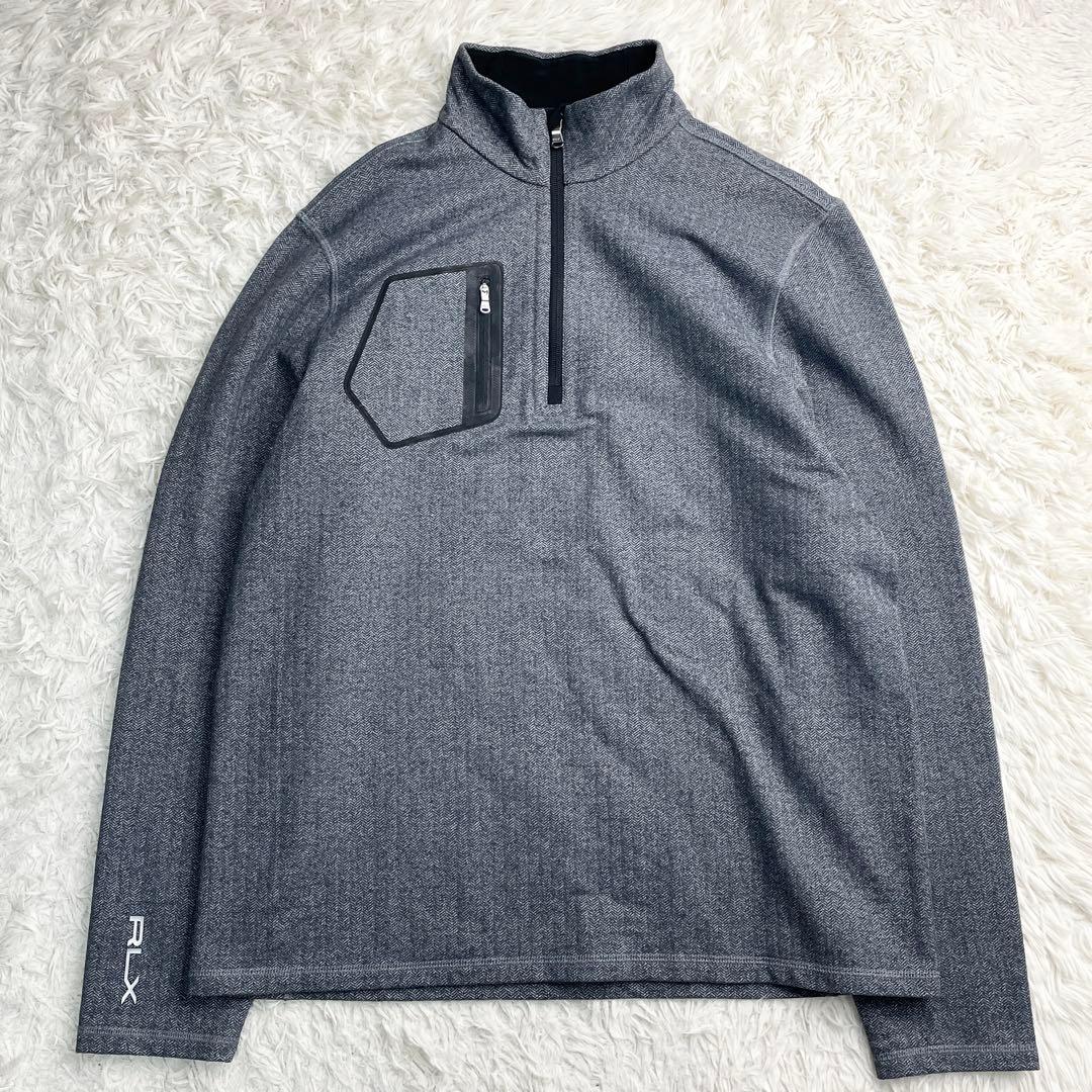 美品 Lサイズ RLX ラルフローレン ハーフジップ ジャケット ストレッチ