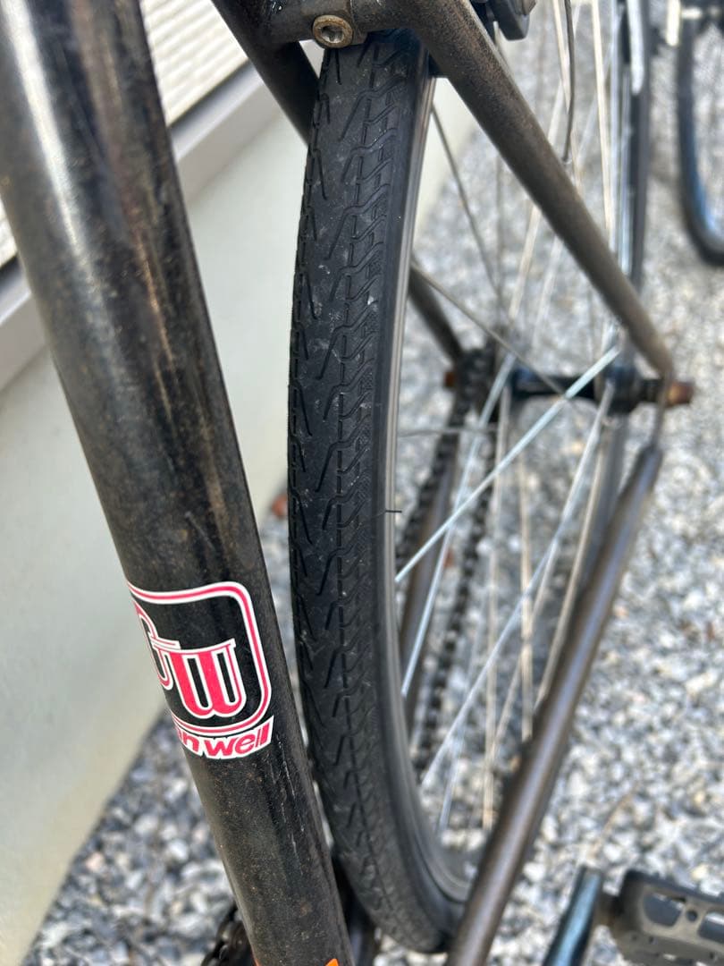 シングルスピードgan well 黒ピストバイク 自転車