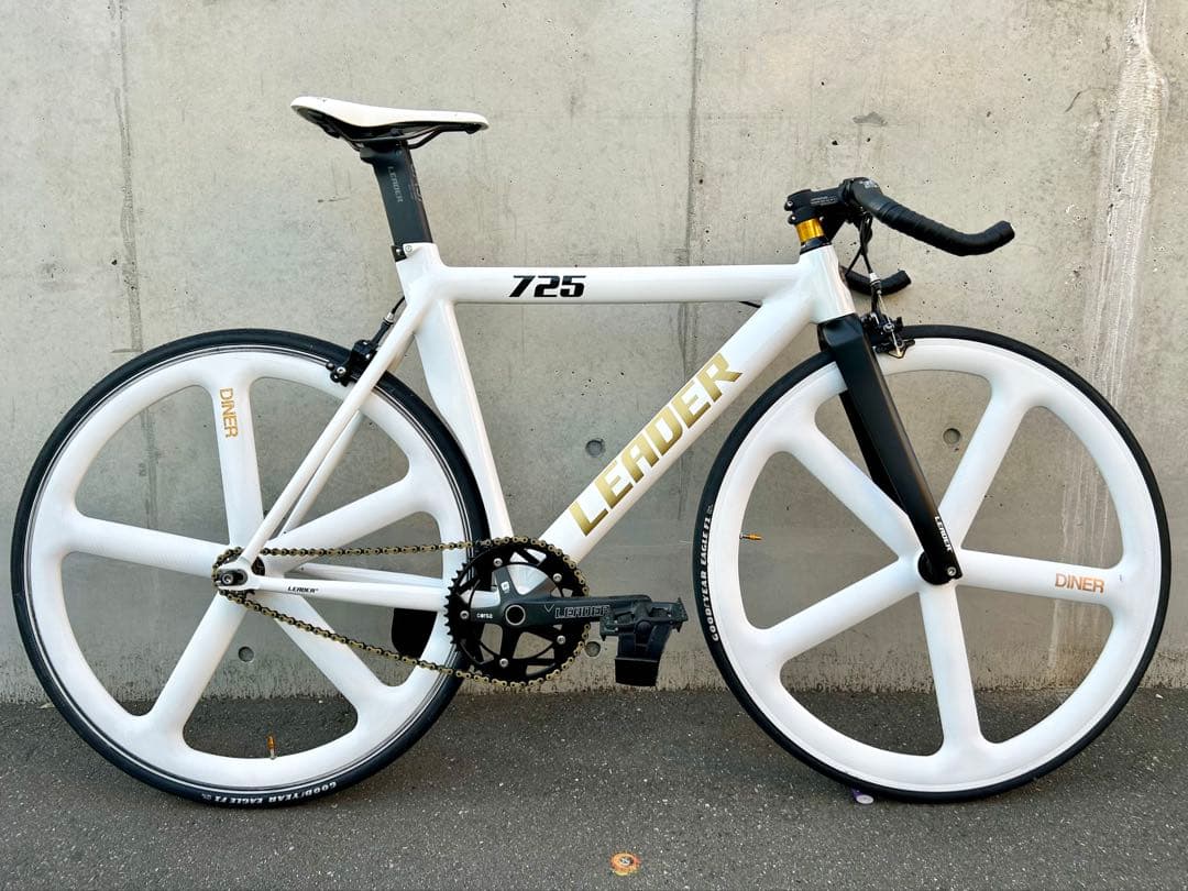 LEADER BIKE 725 TR CUSTOM M 白金 エアロピストバイク