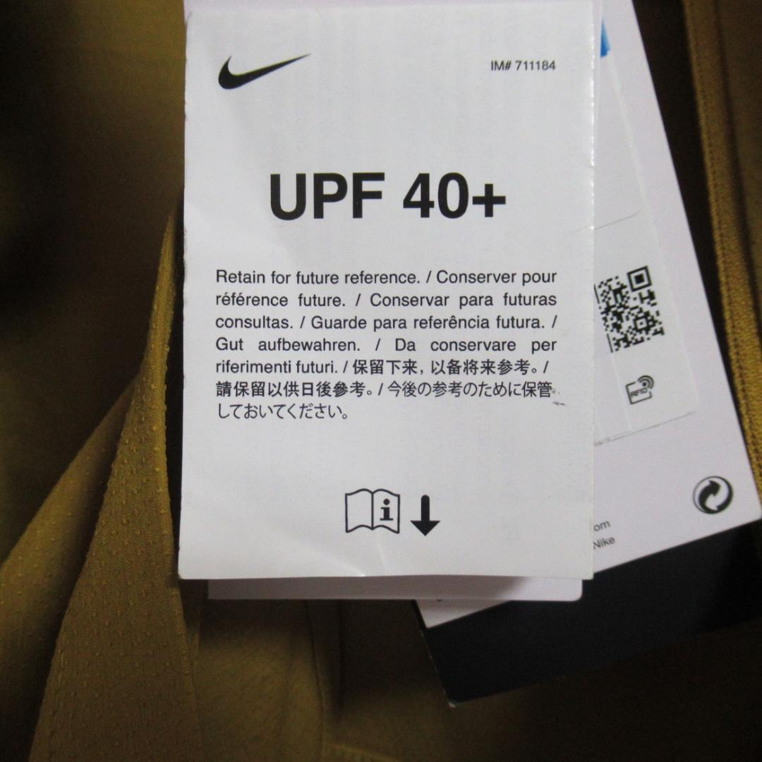 L ゴールド イエロー ナイキ レペル ランニング ジャケット UV
