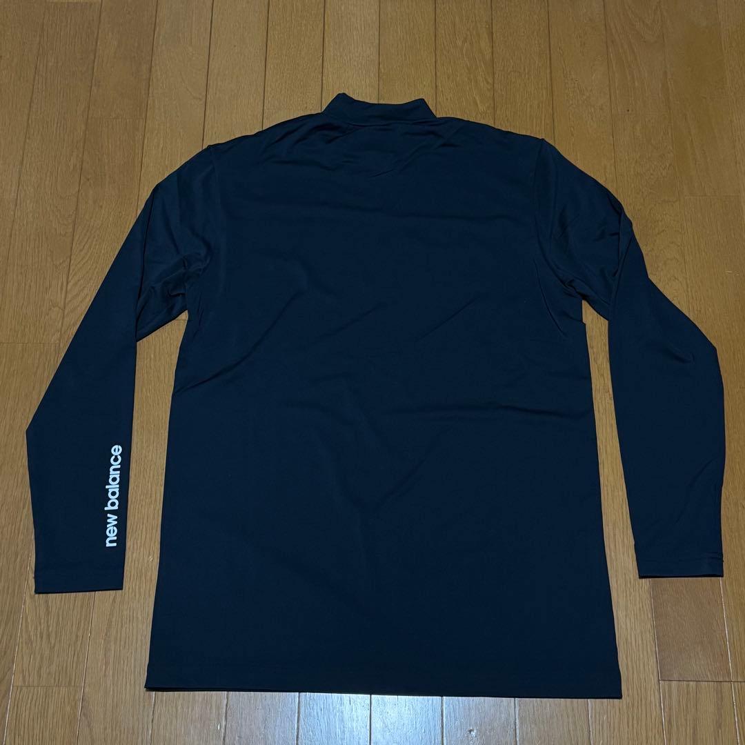 newbalance 長袖 XL 6 黒 メンズ モックネック ゴルフウェア