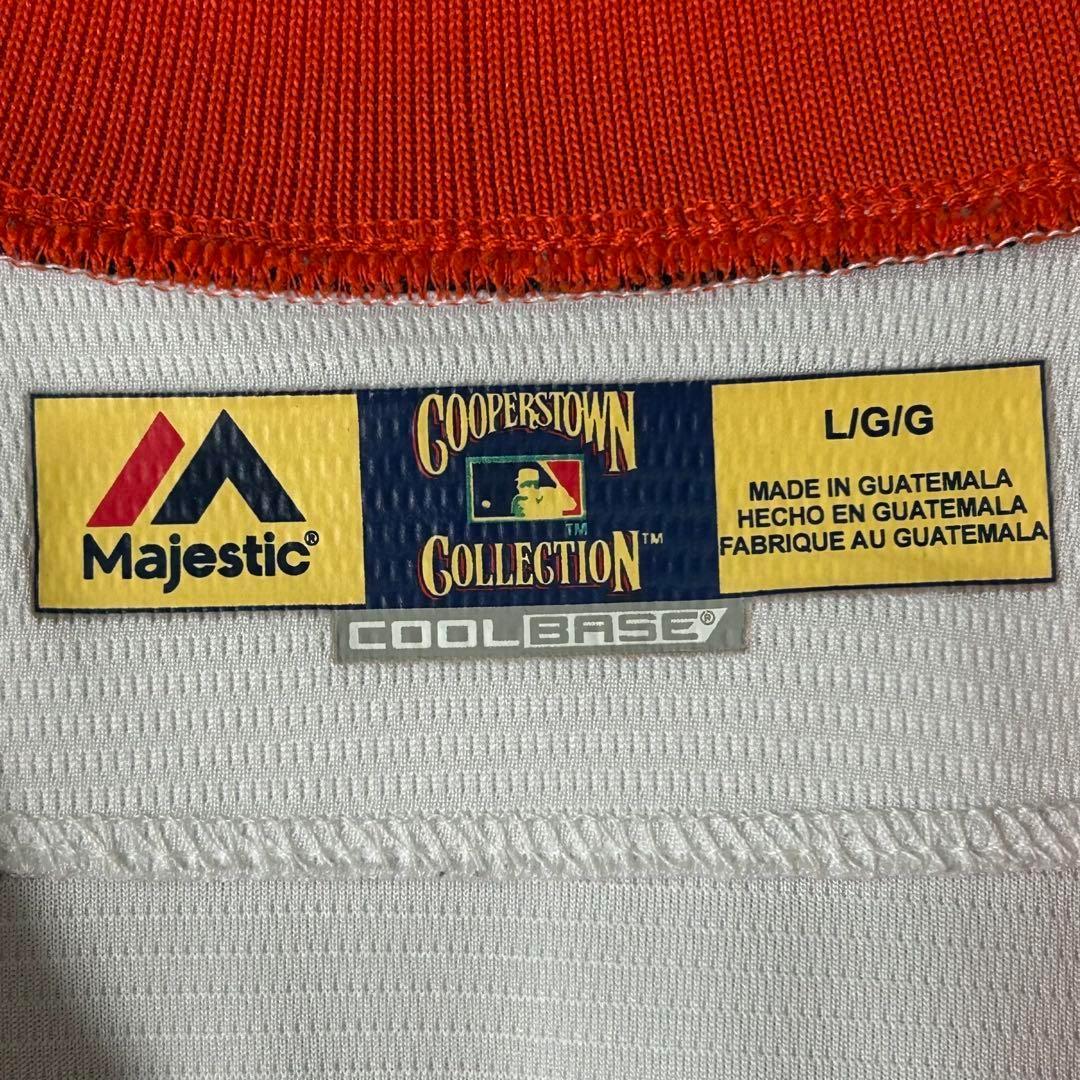 美品 Majestic MLB 公式 ヒューストンアストロズ ゲームシャツ 半袖