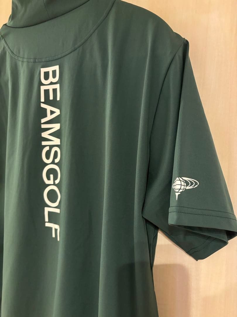 BEAMS GOLF スポーツロゴ　モックネック