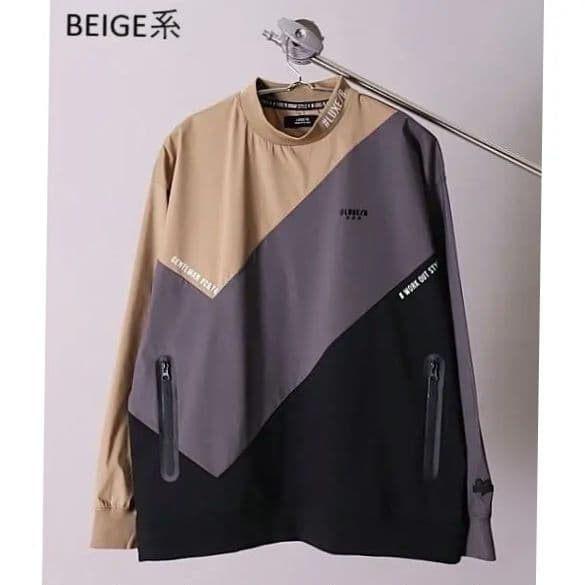 LUXE/R GOLF ストレッチ布帛プルオーバー 45933BGL
