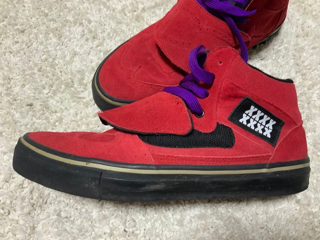 HEX ANTI STYLE レッド スエード スニーカー