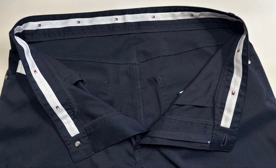 トミーヒルフィガー　ゴルフ　メンズ　ベーシック　ロング　パンツ　ネイビー　LL