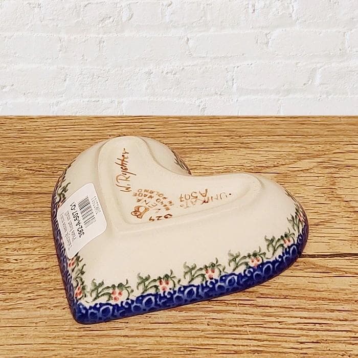 お客ページ◆豆皿ハート型薬味皿花柄　猫型豆皿
