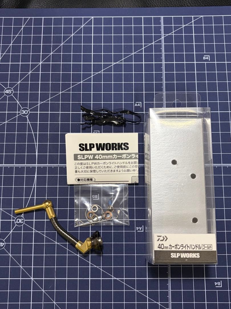 SLP WORKS カーボンライトハンドル ゴールド 40mm ②