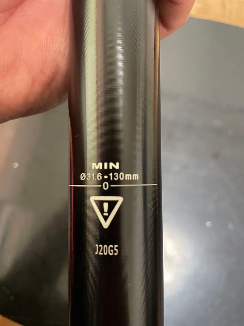 TranzX ドロッパーシートポスト 31.6mm 130mm リモートレバー付