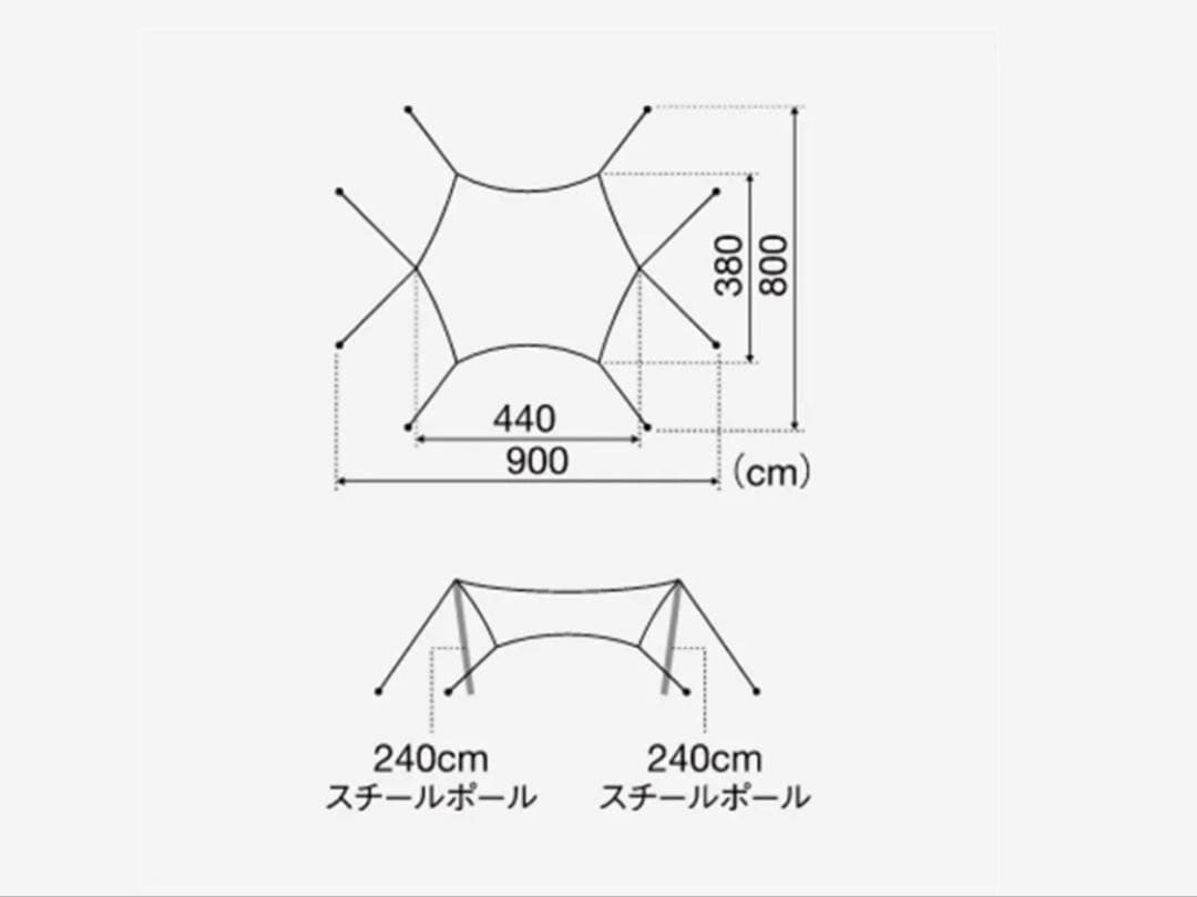 【新品・未使用品】スノーピーク ランドネストMテントタープ セット マットシート