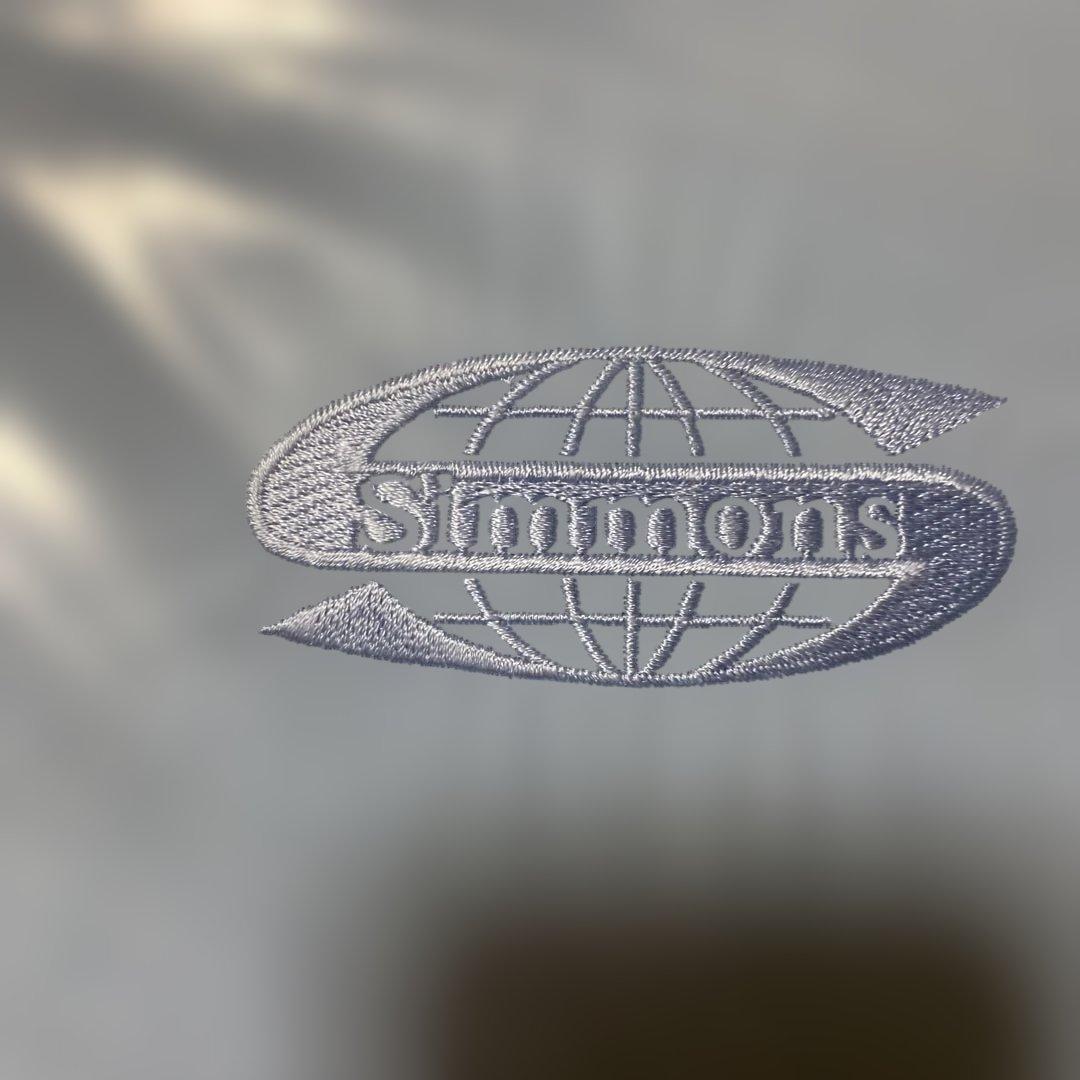 Simmons シモンズ　ボックスシーツ S／D セミダブル　ブルー