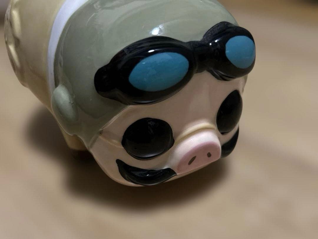 【美品】スタジオジブリ 紅の豚 ポルコ・ロッソ 貯金箱