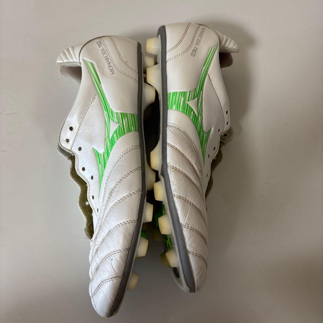 Mizuno Morelia Neo サッカースパイク ホワイト/グリーン
