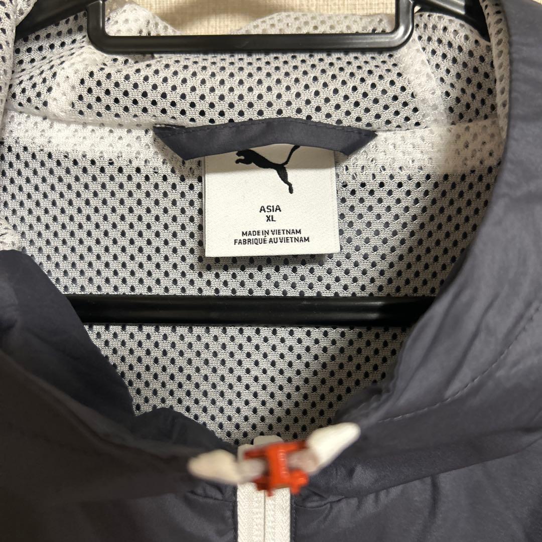 PUMA ウィンドブレーカー XL ネイビー/ホワイト　正規品　極美品