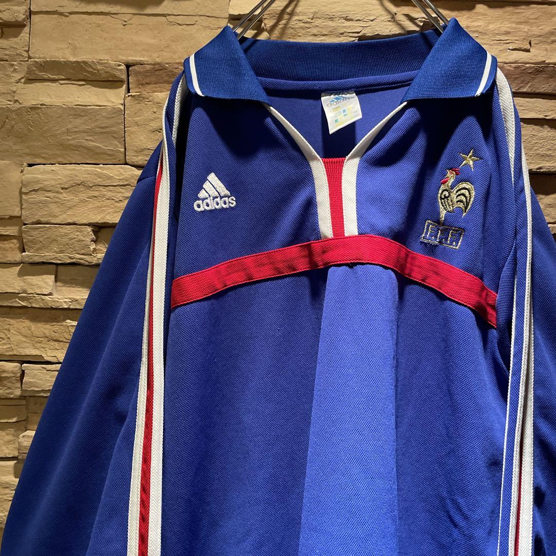 【大人気】y2k/adidas×フランス代表/00-02/長袖ユニフォーム/