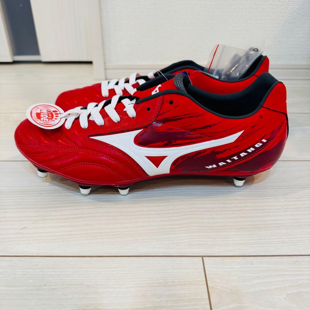 ラグビースパイク／29.0／赤×白／R1GA190001／新品・未使用品