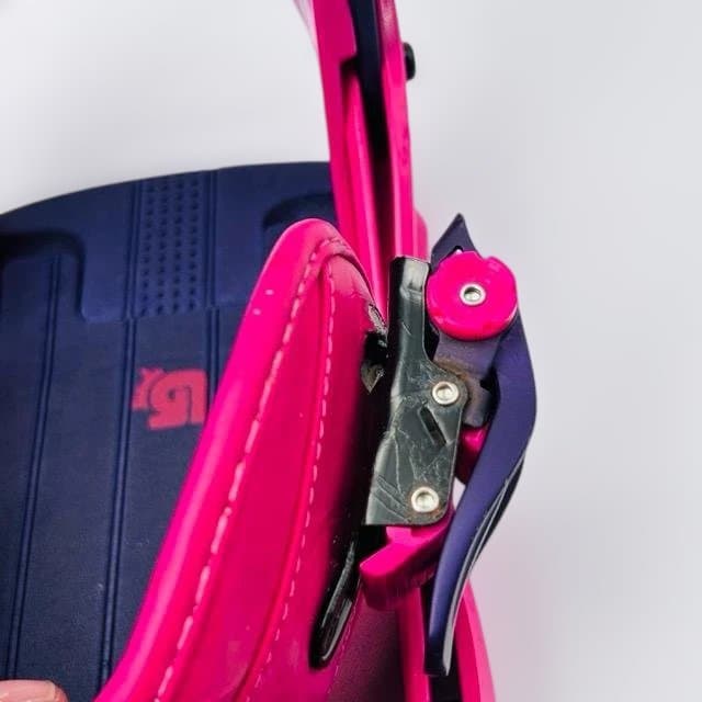 BURTON CUSTOM Sサイズ ピンク×ネイビー ロゴ 上位モデル