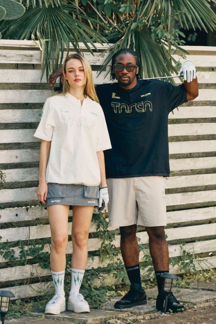 TNRCN EVERCORE HENLEY TECH TEE ブラック