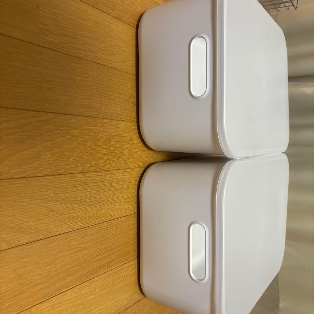 無印良品　ステンレスワイヤーバスケット　やわらかポリエチレンケース　セット販売