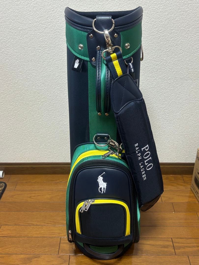 POLO RALPH LAUREN キャディバッグ ネイビー/グリーン