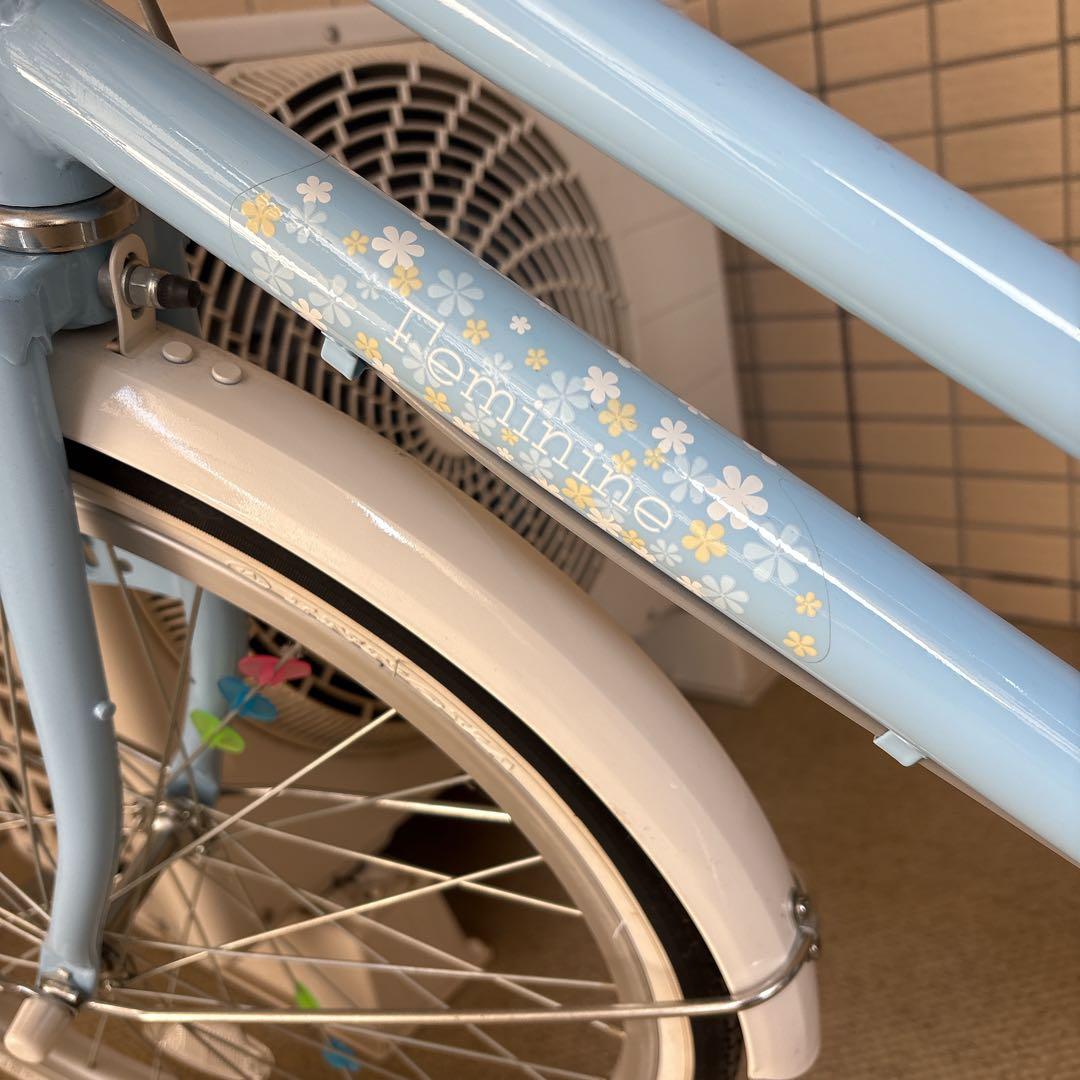 極美品 子供用 自転車　フェミニン オートライト 20インチ　手渡し