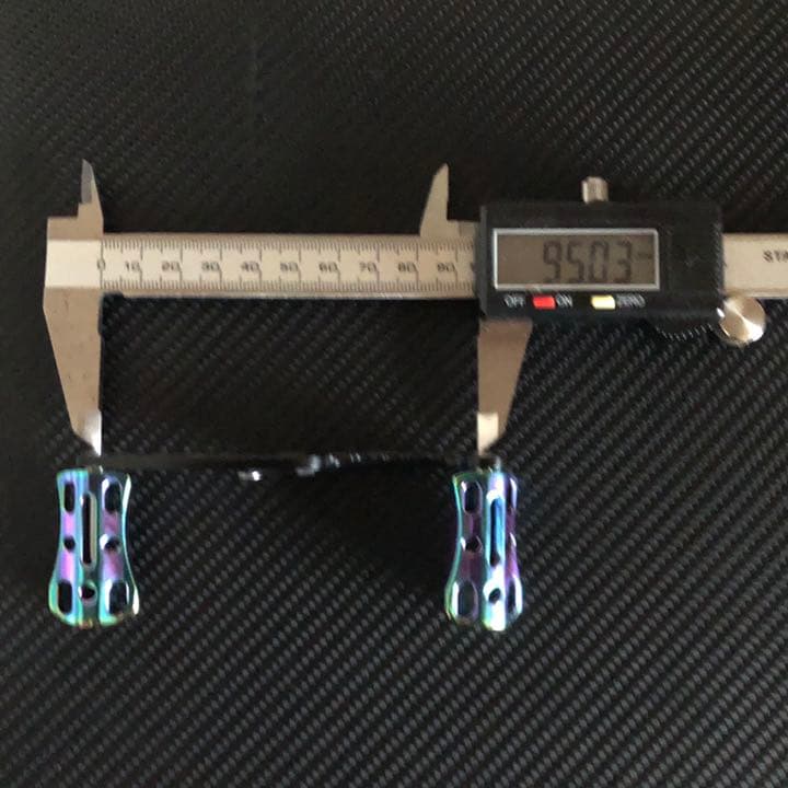 軽量ベイトリール用アルミハンドル アルミハンドルノブ フルセット　オーロラ