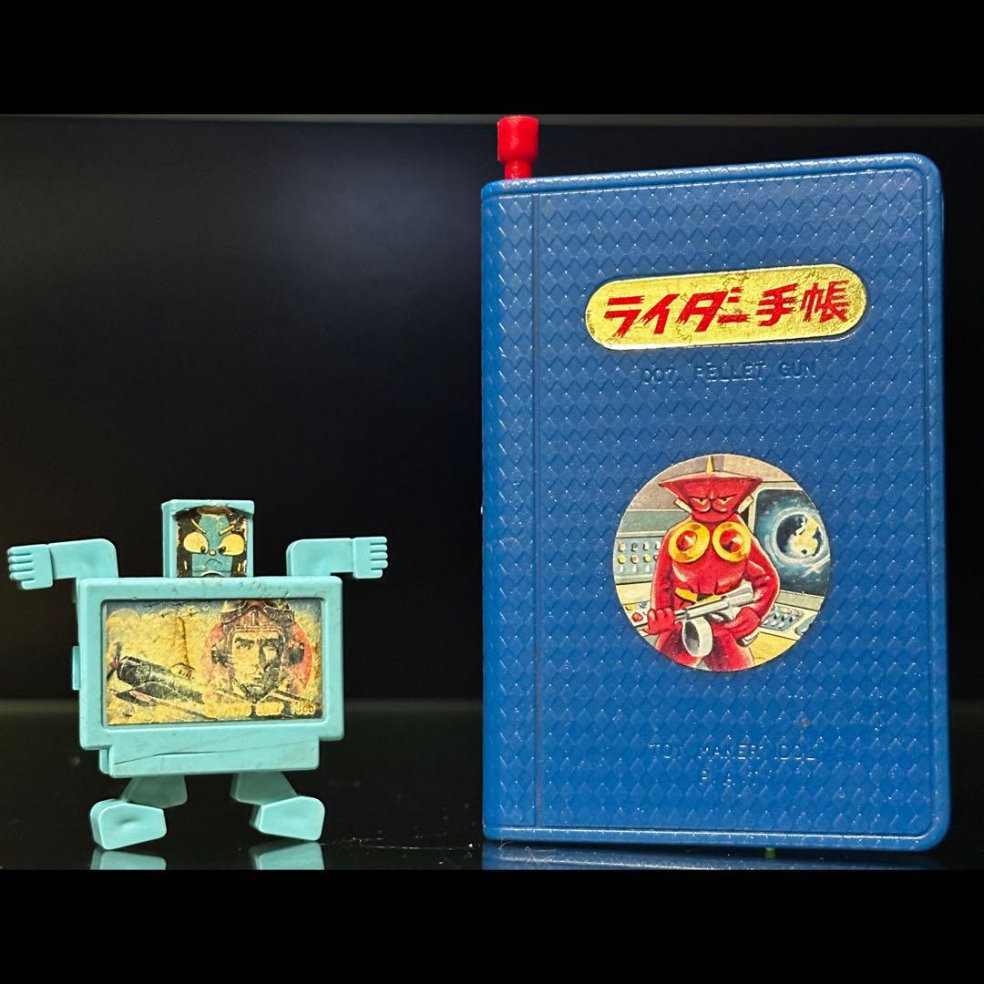 【激レア】昭和レトロ　ライダー手帳　ファミコンカセット変形ロボ