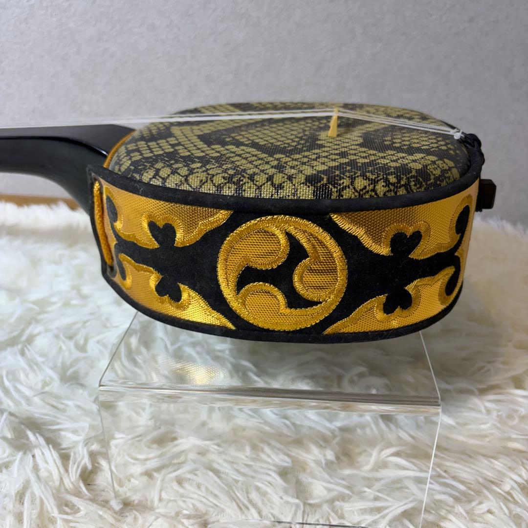 【美品】沖縄三線 人工皮 初心者 和楽器 民謡 三味線