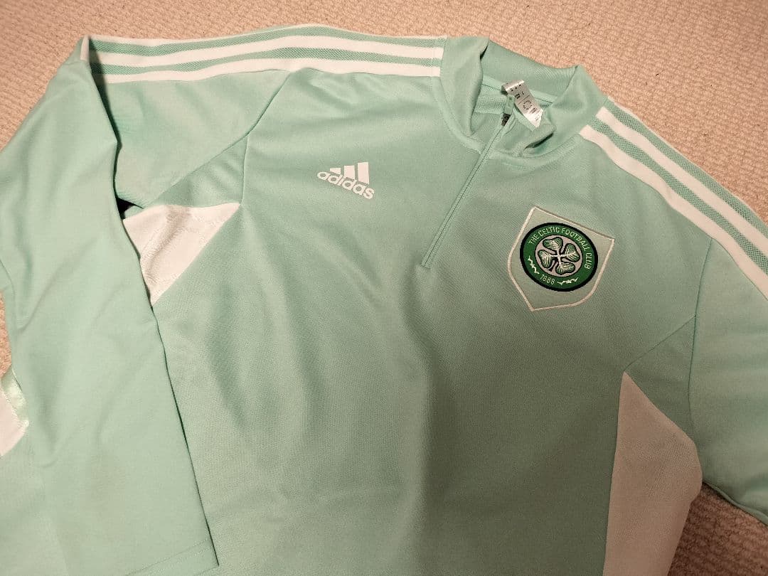 adidas日本未発売セルティックトレーニングウェアハーフジップサムホール