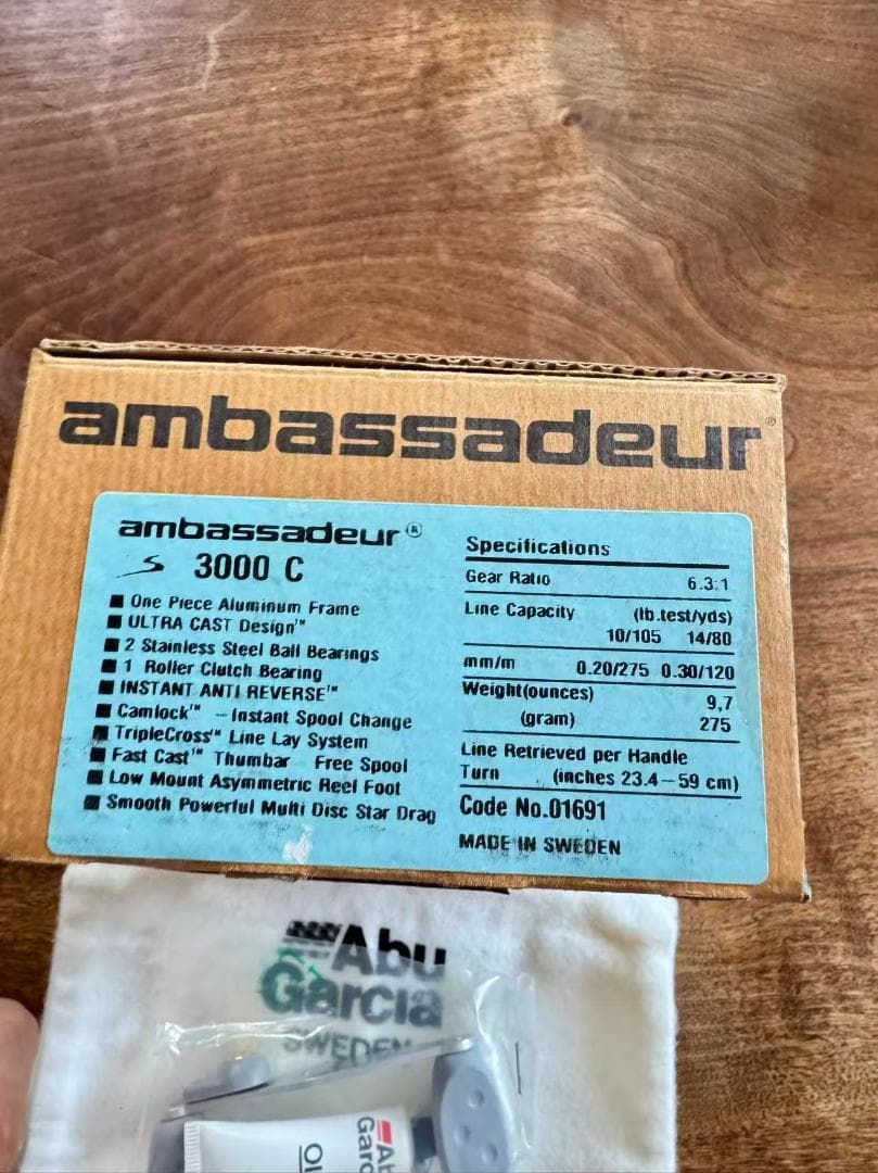 Abu Garcia ambassadeur S3000C 未使用品 箱付き