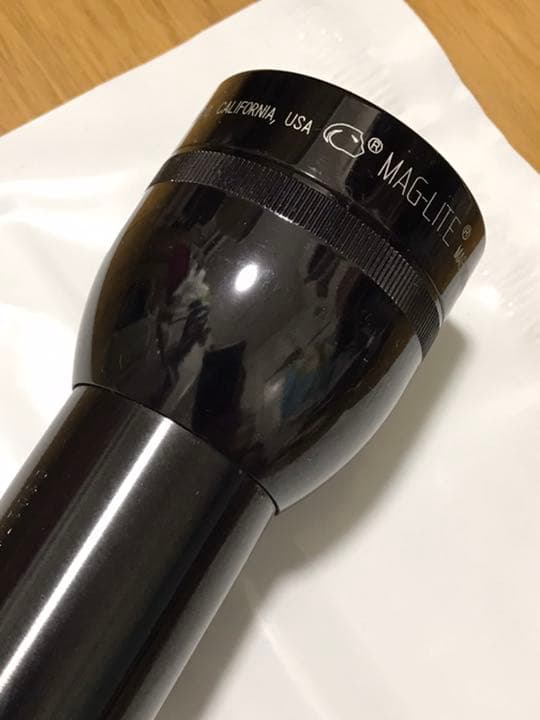マグライトMAGLITE  Made in USA 単1電池3個 中古ブラック