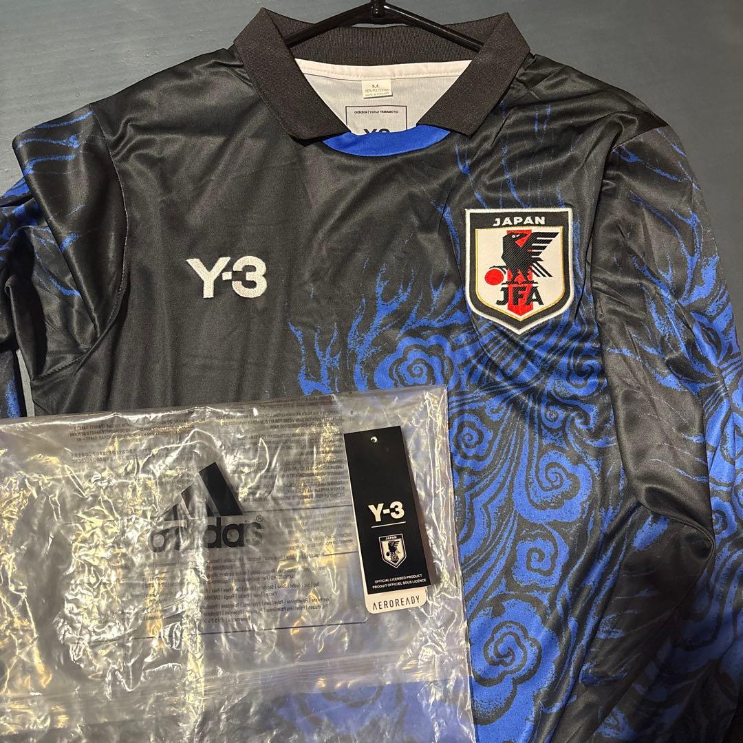 g*o様 サッカー　日本代表 Y-3 長袖 ユニフォーム ホーム Mサイズ