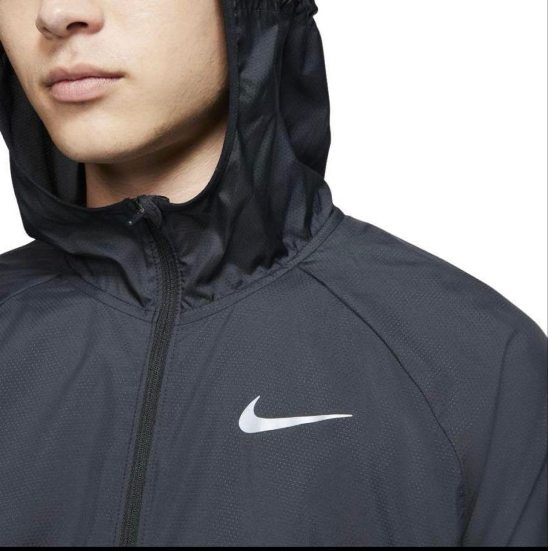 [新品] NIKE ナイキ　ランニングジャケット　パーカー　Sサイズ　ブラック