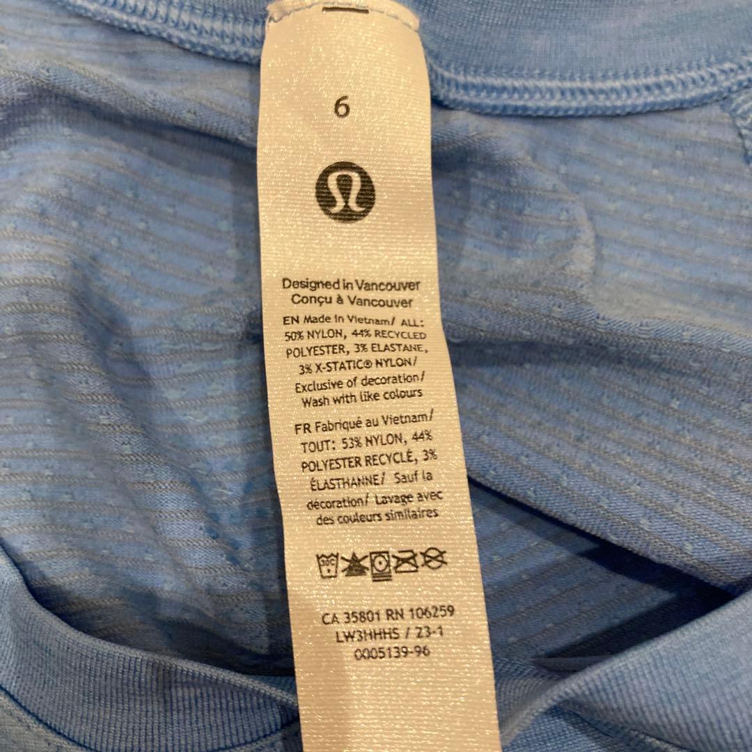 Lululemon スイフティーテック ショートスリーブUS6サイズ