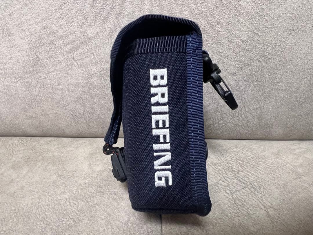 BRIEFING ネイビー スコープケース カラビナ付き